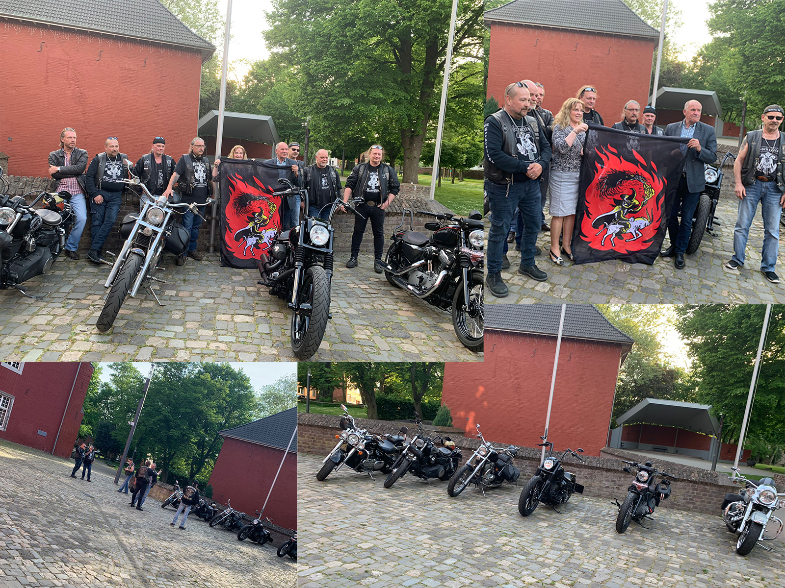 Bockreiter bei der Fahnenübergabe